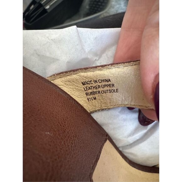 Michael Kors leather brown strap sandal 9.5 - Picture 11 of 14